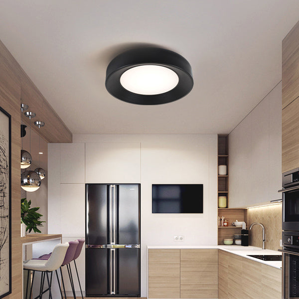 Πλαφονιέρα Μέταλλο - Ακρυλικό LED 40W 3042Lm 3000K Φ500x100mm Μαύρο ARTE ILLUMINA Upon - εικόνα 3