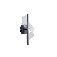 Απλίκα Toixoy Ακρυλικό LED 8W 720Lm 3000K 300x130mm Μαύρο ARTE ILLUMINA Silk - εικόνα 2