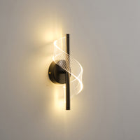 Απλίκα Toixoy Ακρυλικό LED 8W 720Lm 3000K 300x130mm Μαύρο ARTE ILLUMINA Silk - εικόνα 3