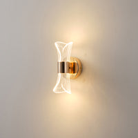 Απλίκα Toixoy Ακρυλικό LED 8W 720Lm 3000K 105x225mm Γραμμές Γαλλικό Χρυσό ARTE ILLUMINA Tela - εικόνα 3