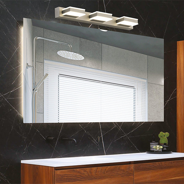 Απλίκα Τοίχου LED 12W 720Lm 4000κ Τετράγωνη 3φ 500x50x100 Νίκελ ARTE ILLUMINA - εικόνα 2