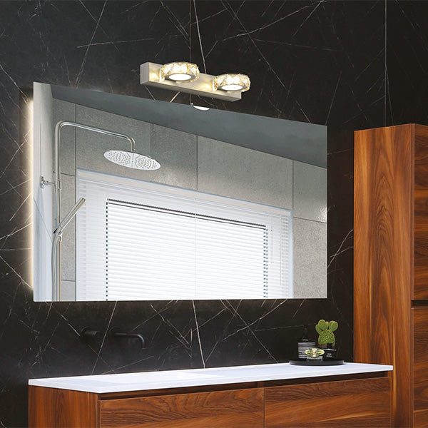 Απλίκα Τοίχου LED 6W 4000κ Οβάλ 2φ 320x50x116 Νίκελ ARTE ILLUMINA - εικόνα 2