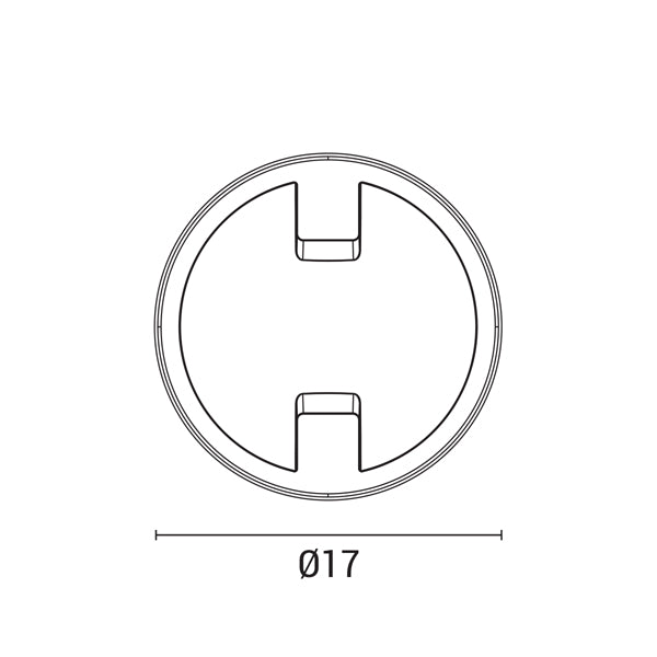 Πλαφονιέρα Στρογγυλή LED 11W Φ17 4000κ IP65 Λευκό - Μαύρο ARTE ILLUMINA - εικόνα 4