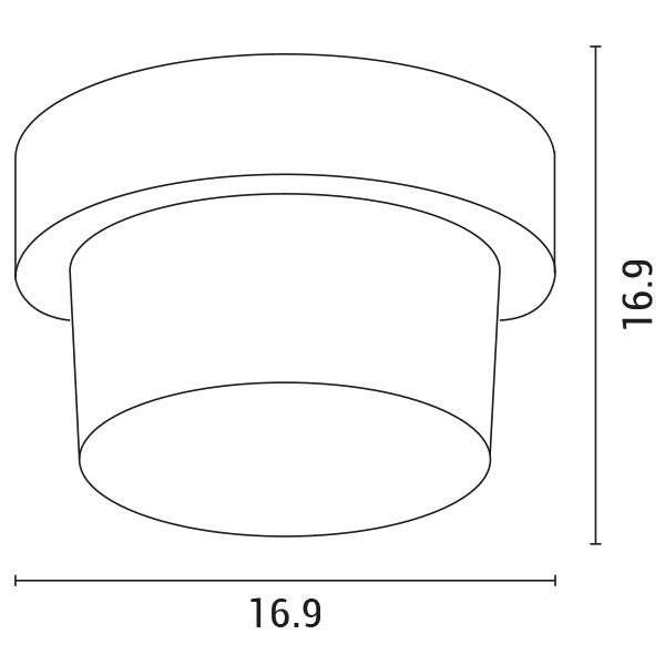 Απλίκα Τοίχου Στρογγυλή LED 12W Φ169x100 3000K IP65 Μαύρη Pro ARTE ILLUMINA - εικόνα 2