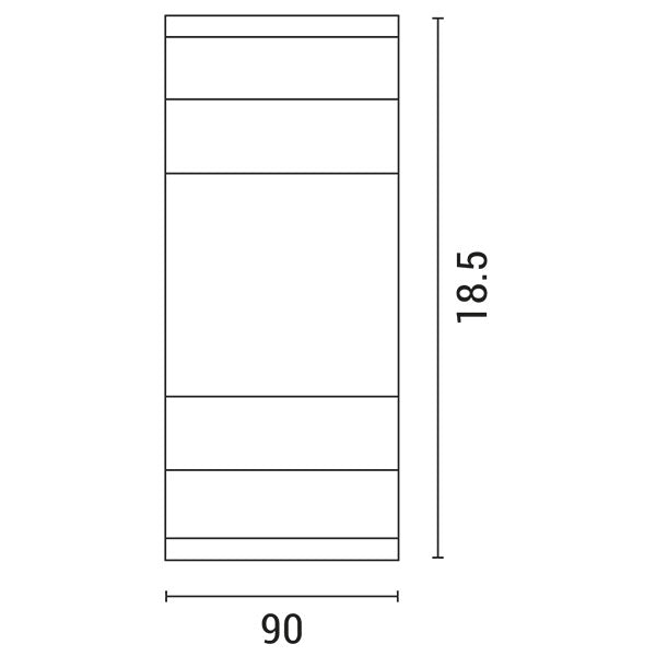 Απλίκα Τοίχου LED 5W 90x40x185 3000K IP54 Μαύρη Pro ARTE ILLUMINA - εικόνα 2