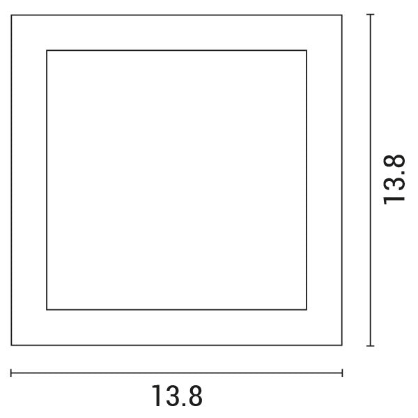 Απλίκα Τοίχου Κινητη LED 6W 138x138x57 3000K IP54 Λευκή Pro ARTE ILLUMINA - εικόνα 2