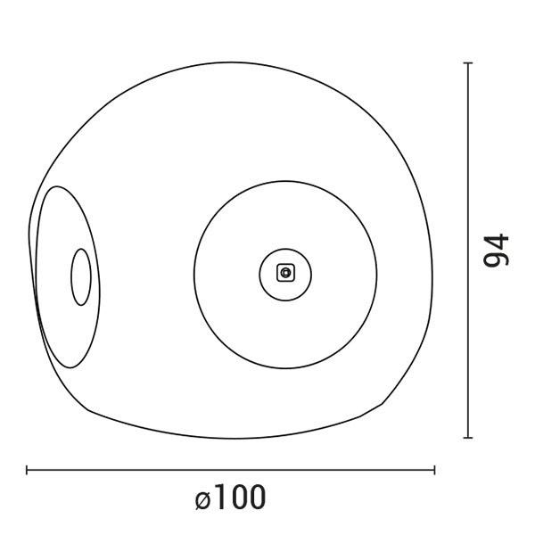 Φωτιστικό Τοίχου Στρογγυλό LED 8W Φ100x94 3000K IP65 Λευκό PLUS ARTE ILLUMINA - εικόνα 2