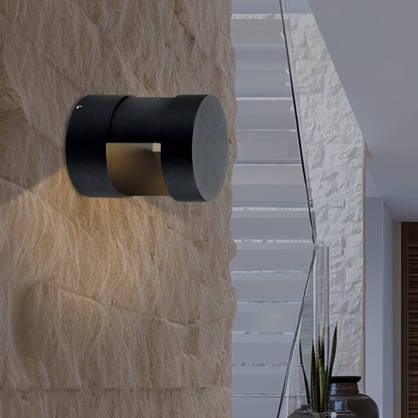 Απλίκα Τοίχου LED Up - Down 9W 3000K IP54 108x150mm Μαύρο ARTE ILLUMINA - εικόνα 3