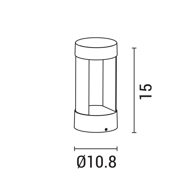 Απλίκα Τοίχου LED Up - Down 9W 3000K IP54 108x150mm Μαύρο ARTE ILLUMINA - εικόνα 4