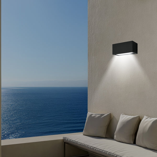 Απλίκα Τοίχου 1xE27 250x110x110mm IP54 Μαύρη Up Down ARTE ILLUMINA Amigo - εικόνα 3