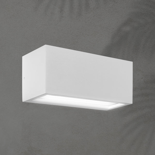 Απλίκα Τοίχου 1xE27 250x110x10 IP54 Λευκή Up Down ARTE ILLUMINA Amigo - εικόνα 2