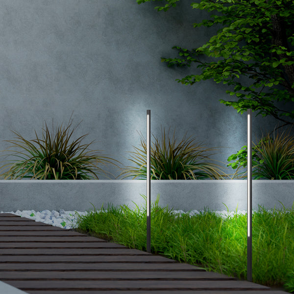 Κολωνάκι Αλουμινίου 15W 25x1000mm IP65 3000K Μαύρο ARTE ILLUMINA - εικόνα 3