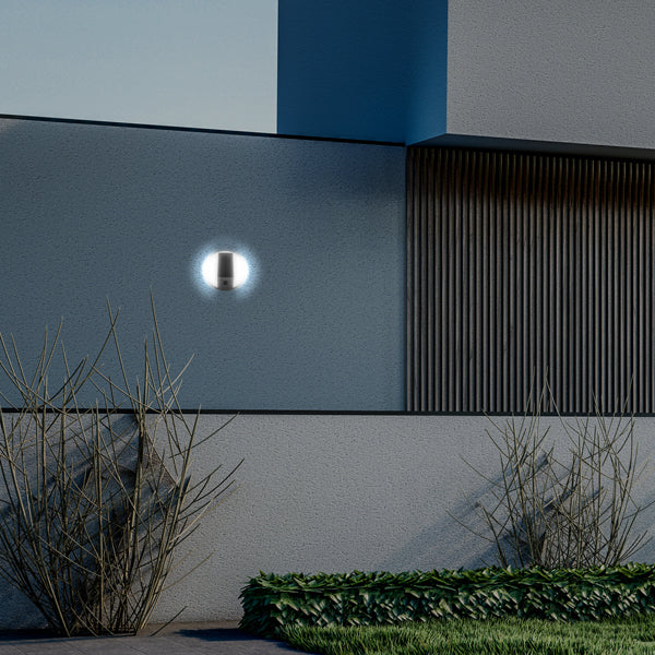 Απλίκα Στρογγυλή με Ηλιακό Panel 5W 500Lm 4000κ IP54 Μαύρο ARTE ILLUMINA - εικόνα 4