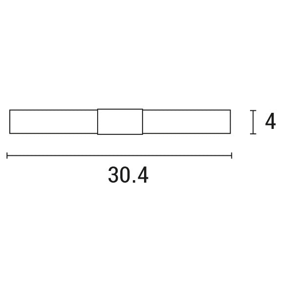 Φωτιστικό Μπάνιου Μέταλλο - Γυαλί 2xG9 Max 7W 304x85x60mm IP44 Σατινέ ARTE ILLUMINA Oceano - εικόνα 3