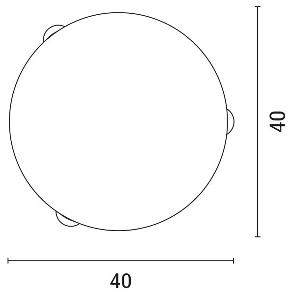 Πλαφονιέρα Τοίχου Γυαλί 2xE27 Max 15W Φ400x90mm Λευκό - Ασημί ARTE ILLUMINA Leia - εικόνα 3