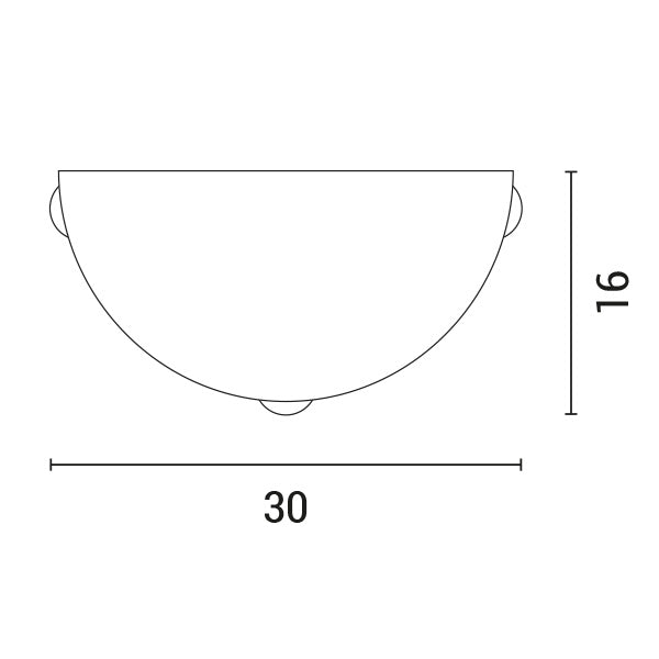 Απλίκα Τοίχου Γυαλί 1xE27 Max 15W Φ300x90mm Λευκό - Ασημί ARTE ILLUMINA Eris - εικόνα 3