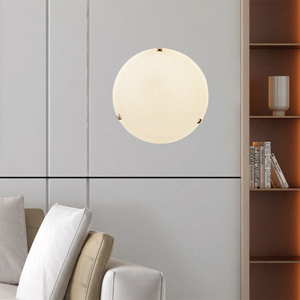 Πλαφονιέρα Τοίχου Γυαλί 2xE27 Max 15W Φ400mm Μέλι - Μπρονζέ ARTE ILLUMINA Eris - εικόνα 2