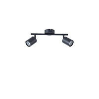 Σποτ Μέταλλο 2φωτο 2xGU10 Max 7W 300x130mm Μαύρο ARTE ILLUMINA Olymp - εικόνα 2