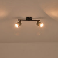 Σποτ Μέταλλο 2φωτο 2xGU10 Max 7W 300x130mm Μαύρο ARTE ILLUMINA Olymp - εικόνα 3