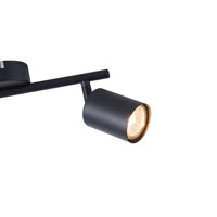 Σποτ Μέταλλο 2φωτο 2xGU10 Max 7W 300x130mm Μαύρο ARTE ILLUMINA Olymp - εικόνα 4