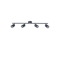 Σποτ Μέταλλο 4φωτο 4xGU10 Max 7W 790x165mm Μαύρο ARTE ILLUMINA Olymp - εικόνα 2