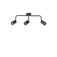 Σποτ Μέταλλο 3φωτο 3xGU10 Max 7W 500x230mm Μαύρο ARTE ILLUMINA Olymp - εικόνα 2