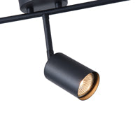 Σποτ Μέταλλο 5φωτο 5xGU10 Max 7W 800x230mm Μαύρο ARTE ILLUMINA Olymp - εικόνα 4