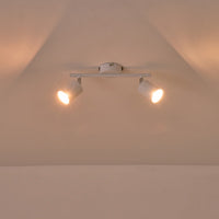 Σποτ Μέταλλο 2φωτο 2xGU10 Max 7W 300x155mm Λευκό ARTE ILLUMINA Olymp - εικόνα 3
