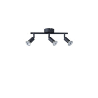 Σποτ Κινητό Μέταλλο 3φωτο 3xGU10 Max 7W 300x80x125mm Μαύρο ARTE ILLUMINA Vorras - εικόνα 2