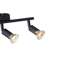 Σποτ Κινητό Μέταλλο 3φωτο 3xGU10 Max 7W 300x80x125mm Μαύρο ARTE ILLUMINA Vorras - εικόνα 3