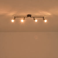 Σποτ Κινητό Μέταλλο 4φωτο 4xGU10 Max 7W 600x80x125mm Μαύρο ARTE ILLUMINA Vorras - εικόνα 3