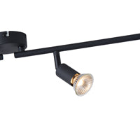 Σποτ Κινητό Μέταλλο 4φωτο 4xGU10 Max 7W 600x80x125mm Μαύρο ARTE ILLUMINA Vorras - εικόνα 4