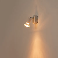 Σποτ Κινητό Μέταλλο 1xGU10 Max 7W 70x70x105mm Λευκό ARTE ILLUMINA Vorras - εικόνα 3