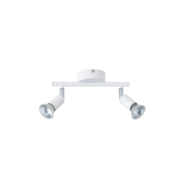 Σποτ Κινητό Μέταλλο 2φωτο 2xGU10 Max 7W 220x80x125mm Λευκό ARTE ILLUMINA Vorras - εικόνα 2