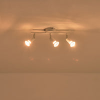 Σποτ Κινητό Μέταλλο 3φωτο 2xGU10 Max 7W 300x80x125mm Λευκό ARTE ILLUMINA Vorras - εικόνα 3