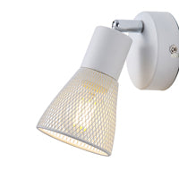 Σποτ με Δίχτυ Μέταλλο 1xE14 Max 8W 80x80x125mm Λευκό ARTE ILLUMINA MESHY - εικόνα 4