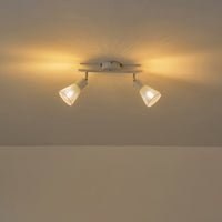 Σποτ με Δίχτυ Μέταλλο 2φωτο 2xE14 Max 8W 255x80x145mm Λευκό ARTE ILLUMINA MESHY - εικόνα 3