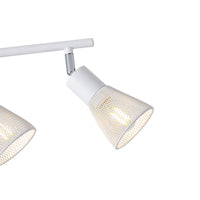 Σποτ με Δίχτυ Μέταλλο 3φωτο 3xE14 Max 8W 390x80x145mm Λευκό ARTE ILLUMINA MESHY - εικόνα 4