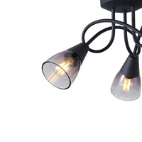 Σποτ Μέταλλο Γυαλί 3φωτο 3xE14 Max 8W 380x185mm Φιμέ ARTE ILLUMINA CLASSY - εικόνα 4