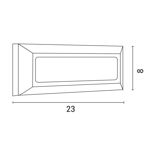 Φωτιστικό Τοίχου Slim LED 4W IP65 230V 3CCT 230x80mm Pro Λευκό ARTE ILLUMINA - εικόνα 4