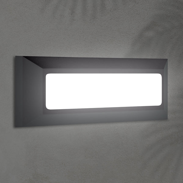 Φωτιστικό Τοίχου Slim LED 4W IP65 230V 3CCT 230x80mm Pro Μαύρο ARTE ILLUMINA - εικόνα 2