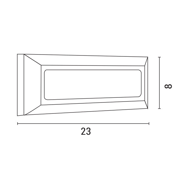 Φωτιστικό Τοίχου Slim LED 4W IP65 230V 3CCT 230x80mm Pro Μαύρο ARTE ILLUMINA - εικόνα 4