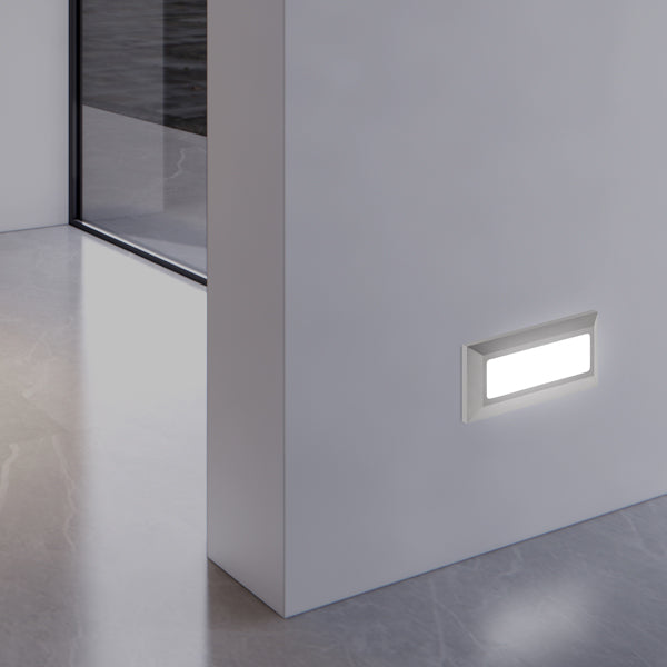 Φωτιστικό Τοίχου Slim LED 4W IP65 230V 3CCT 230x80mm Pro Γκρι ARTE ILLUMINA - εικόνα 3