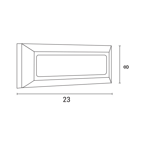 Φωτιστικό Τοίχου Slim LED 4W IP65 230V 3CCT 230x80mm Pro Γκρι ARTE ILLUMINA - εικόνα 4