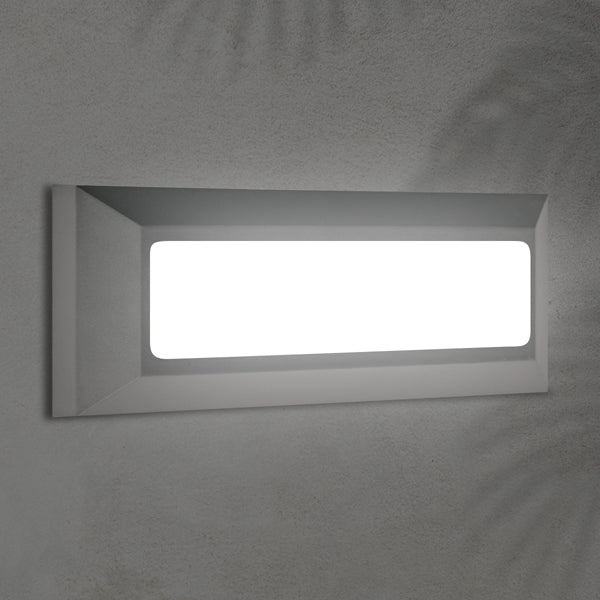 Φωτιστικό Τοίχου Slim LED 4W IP65 230V 3CCT 230x80mm Pro Γραφίτης ARTE ILLUMINA - εικόνα 2