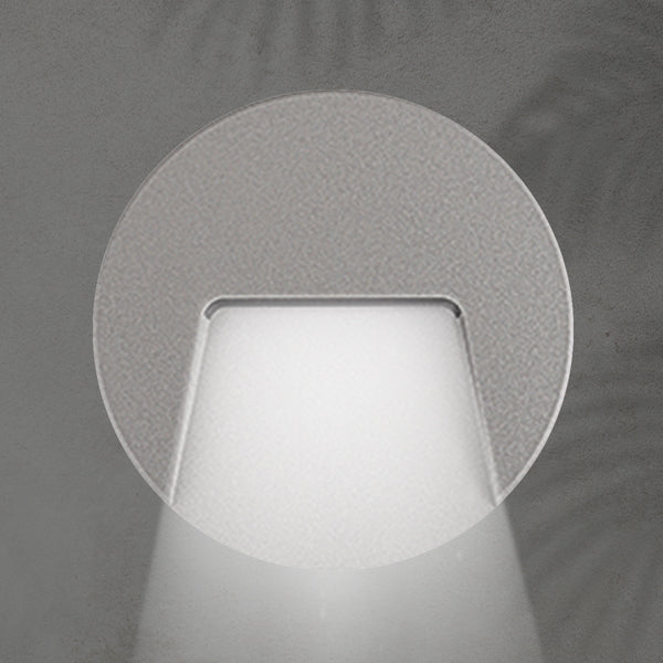 Φωτιστικό Τοίχου Slim LED 3W IP65 230V 4000K Φ135mm Γκρι Pro ARTE ILLUMINA - εικόνα 2