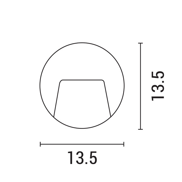 Φωτιστικό Τοίχου Slim LED 3W IP65 230V 4000K Φ135mm Γκρι Pro ARTE ILLUMINA - εικόνα 4