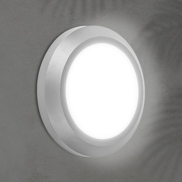 Φωτιστικό Τοίχου Οβάλ LED 4W 150x150x27 3CCT IP65 Γκρι ARTE ILLUMINA - εικόνα 2