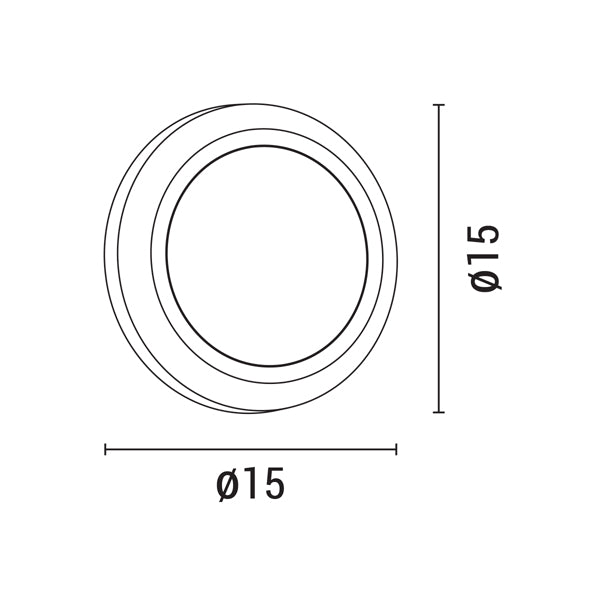 Φωτιστικό Τοίχου Οβάλ LED 4W 150x150x27 3CCT IP65 Γραφίτης ARTE ILLUMINA - εικόνα 4
