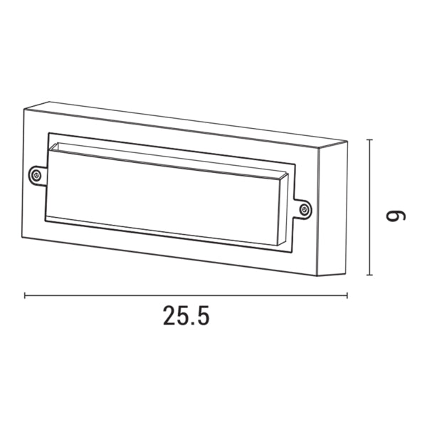 Φωτιστικό Τοίχου LED 6W 255x42x90 3CCT IP65 Λευκό ARTE ILLUMINA Senario - εικόνα 4